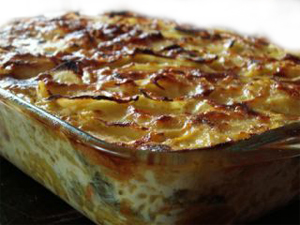 Un gratin de chou-rave et ses topinambours !