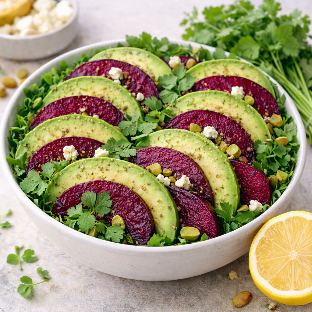 Duo avocat-betterave rouge