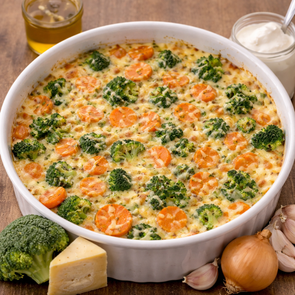 Flan carottes - brocolis